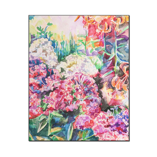 Custom Watercolor Floral Wood Print - 16x20