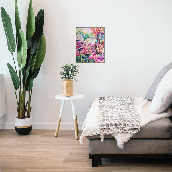 Watercolor Floral 16x20 Wood Print - In Context