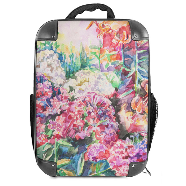 Custom Watercolor Floral Hard Shell Backpack
