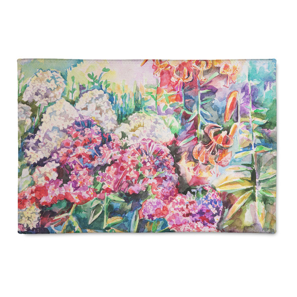 Custom Watercolor Floral 2' x 3' Indoor Area Rug