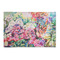 Watercolor Floral 2'x3' Patio Rug - Front/Main