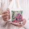 Watercolor Floral 20oz Coffee Mug - LIFESTYLE