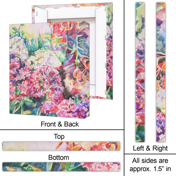 Watercolor Floral 20x24 - Canvas Print - Approval