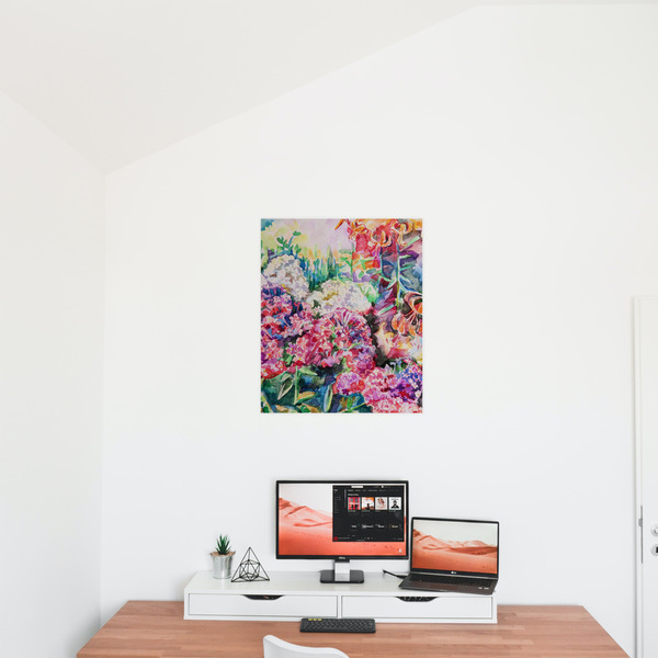 Watercolor Floral 20x24 - Matte Poster - On the Wall