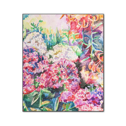 Watercolor Floral Wood Print - 20x24