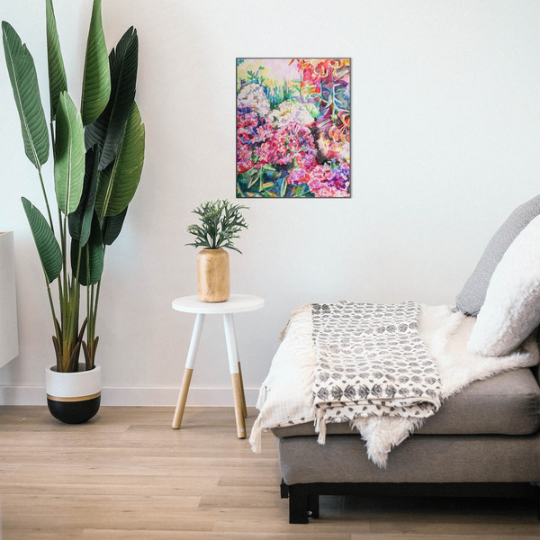 Watercolor Floral 20x24 Wood Print - In Context