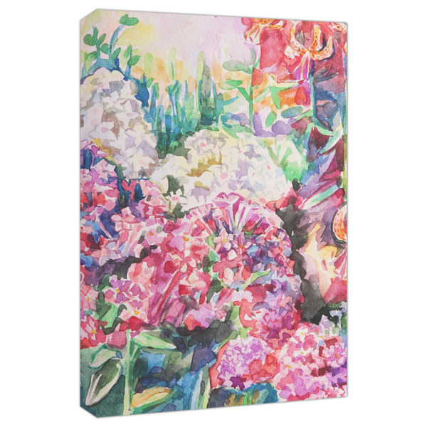 Custom Watercolor Floral Canvas Print - 20x30