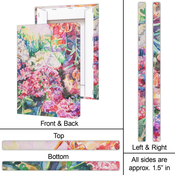 Watercolor Floral 20x30 - Canvas Print - Approval