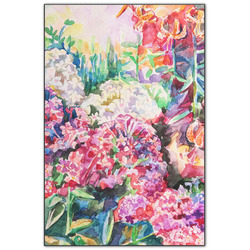 Watercolor Floral Wood Print - 20x30