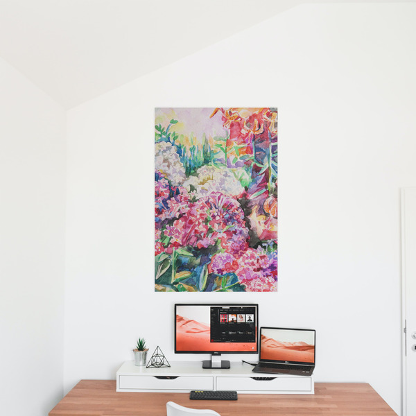 Watercolor Floral 24x36 - Matte Poster - On the Wall