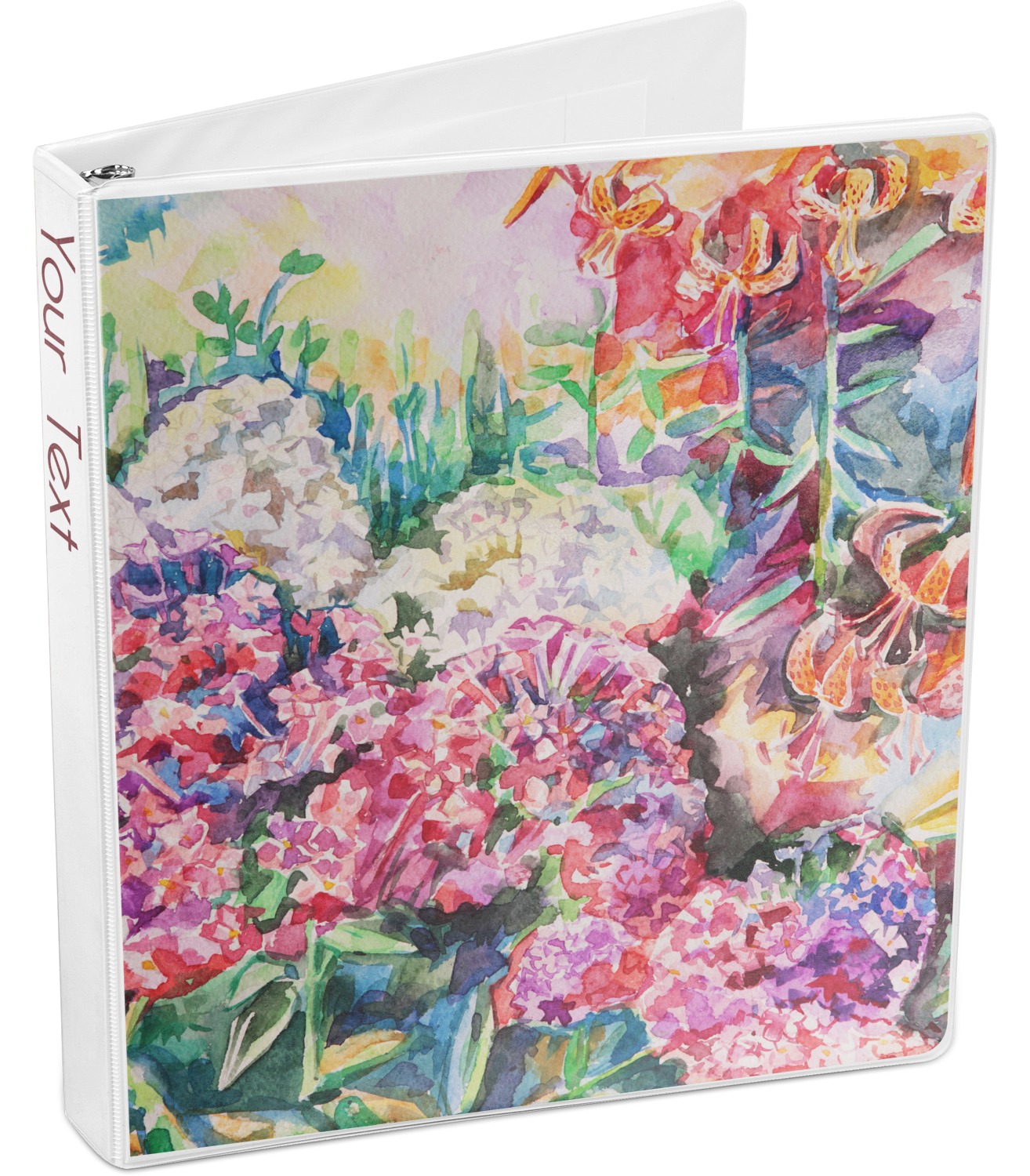 Watercolor Floral 3Ring Binder YouCustomizeIt