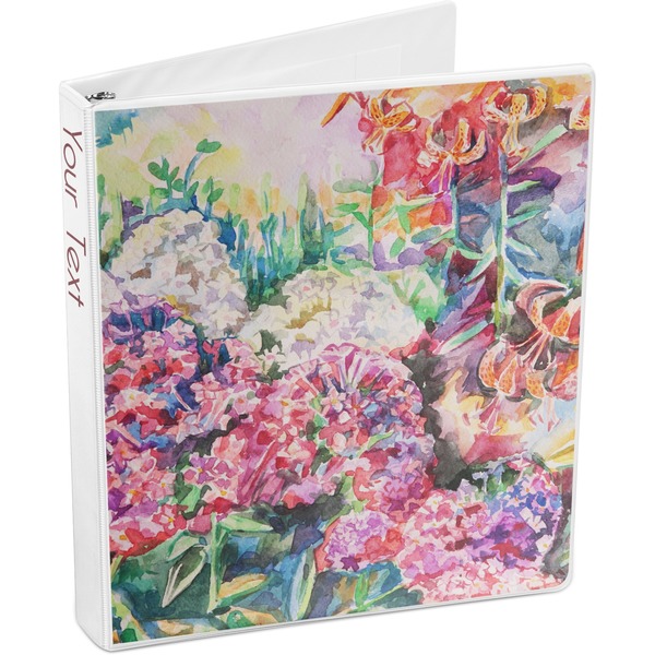 Watercolor Floral 3-Ring Binder 3/4 - Main