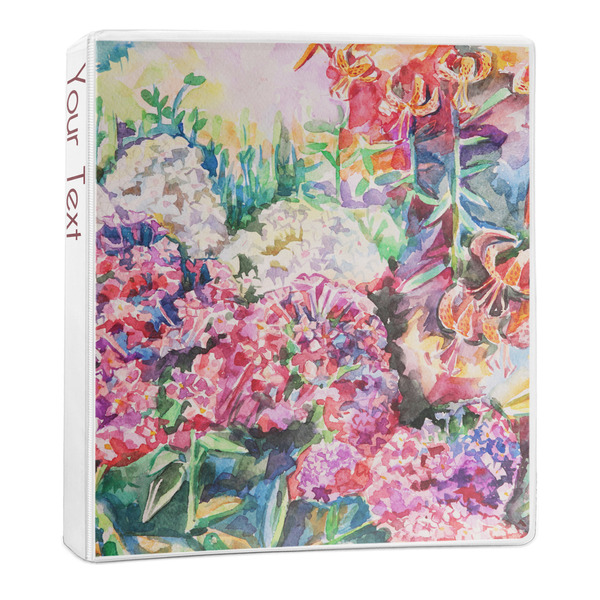Custom Watercolor Floral 3-Ring Binder - 1 inch