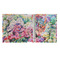 Watercolor Floral 3 Ring Binders - Full Wrap - 1" - OPEN INSIDE