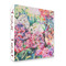 Watercolor Floral 3 Ring Binders - Full Wrap - 2" - FRONT