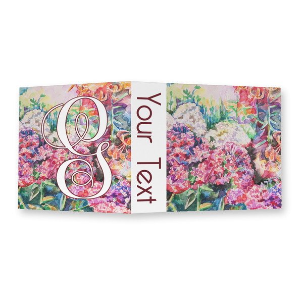 Watercolor Floral 3 Ring Binders - Full Wrap - 2" - OPEN OUTSIDE