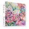 Watercolor Floral 3 Ring Binders - Full Wrap - 3" - FRONT