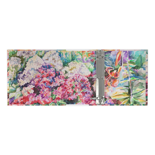 Watercolor Floral 3 Ring Binders - Full Wrap - 3" - OPEN INSIDE