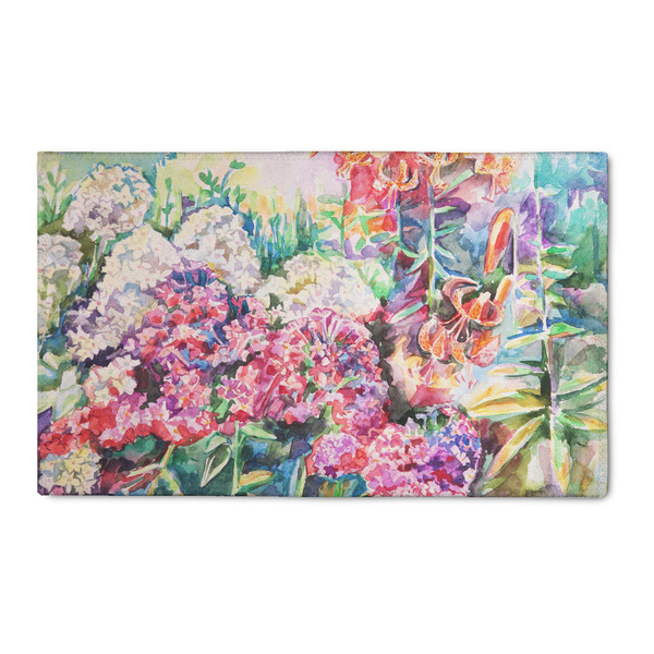 Custom Watercolor Floral 3' x 5' Patio Rug