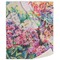 Watercolor Floral Sherpa Throw Blanket