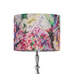 Watercolor Floral 8" Drum Lamp Shade - Fabric