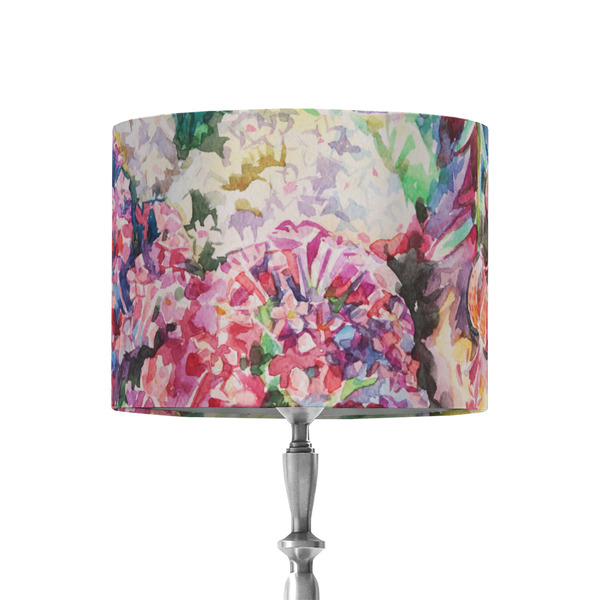 Custom Watercolor Floral 8" Drum Lamp Shade - Fabric