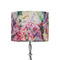 Watercolor Floral 8" Drum Lampshade - ON STAND (Fabric)