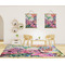 Watercolor Floral 8'x10' Indoor Area Rugs - IN CONTEXT