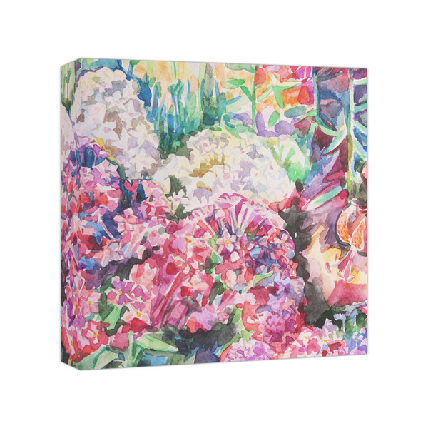 Custom Watercolor Floral Canvas Print - 8x8