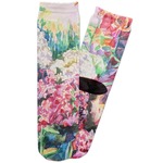 Watercolor Floral Adult Crew Socks