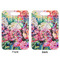 Watercolor Floral Aluminum Luggage Tag (Front + Back)