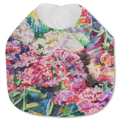 Watercolor Floral Jersey Knit Baby Bib