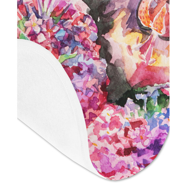 Watercolor Floral Baby Bib - AFT detail