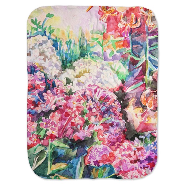 Custom Watercolor Floral Baby Swaddling Blanket