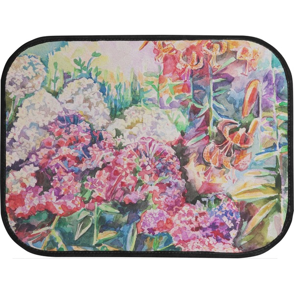 Watercolor Floral Back Seat Car Mat