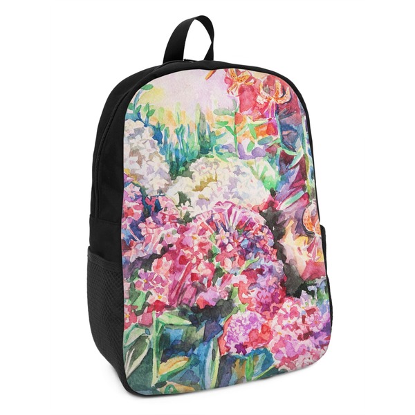 Custom Watercolor Floral Kids Backpack