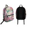 Watercolor Floral Backpack front and back - Apvl