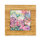 Watercolor Floral Bamboo Trivet with Ceramic Tile Insert