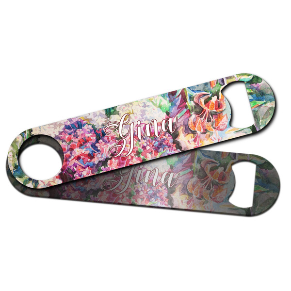 Watercolor Floral Bar Bottle Opener - Main