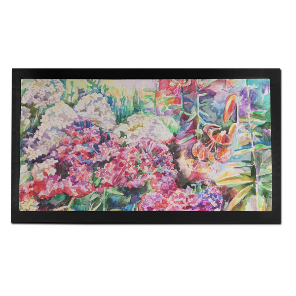 Custom Watercolor Floral Bar Mat - Small