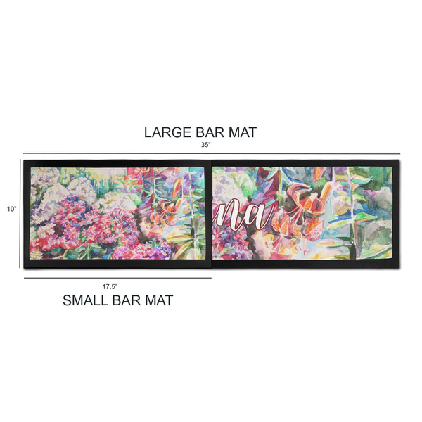 Watercolor Floral Bar Mats - Sizing Chart