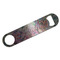 Watercolor Floral Bar Opener - Silver - Front