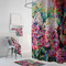 Watercolor Floral Bath Towel Sets - 3-piece - In Context