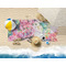 Watercolor Floral Beach Towel Lifestyle