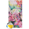 Watercolor Floral Beach Towel w/ Beach Ball