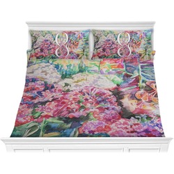 Watercolor Floral Comforter Set - King