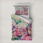 Watercolor Floral Duvet Cover Set - Twin XL