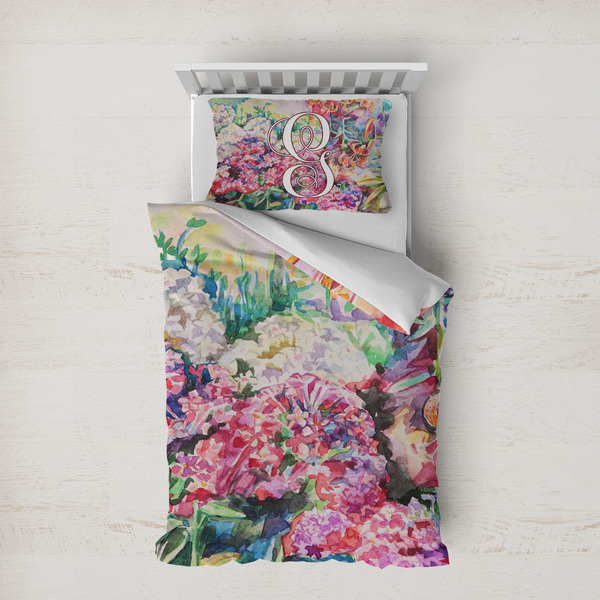 Custom Watercolor Floral Duvet Cover Set - Twin XL