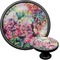 Watercolor Floral Black Custom Cabinet Knob (Front and Side)