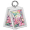Watercolor Floral Bling Keychain - MAIN
